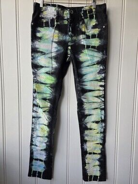 Rouge Skinny Fit Denim Tie Dye Skinny Jeans Womens Size 32X31